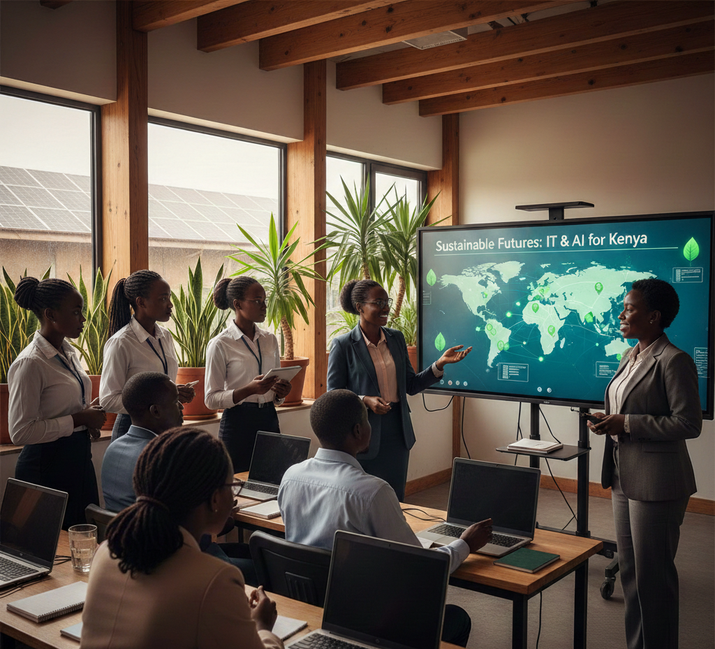 IT and AI sustainability education for 100 students in Kenya